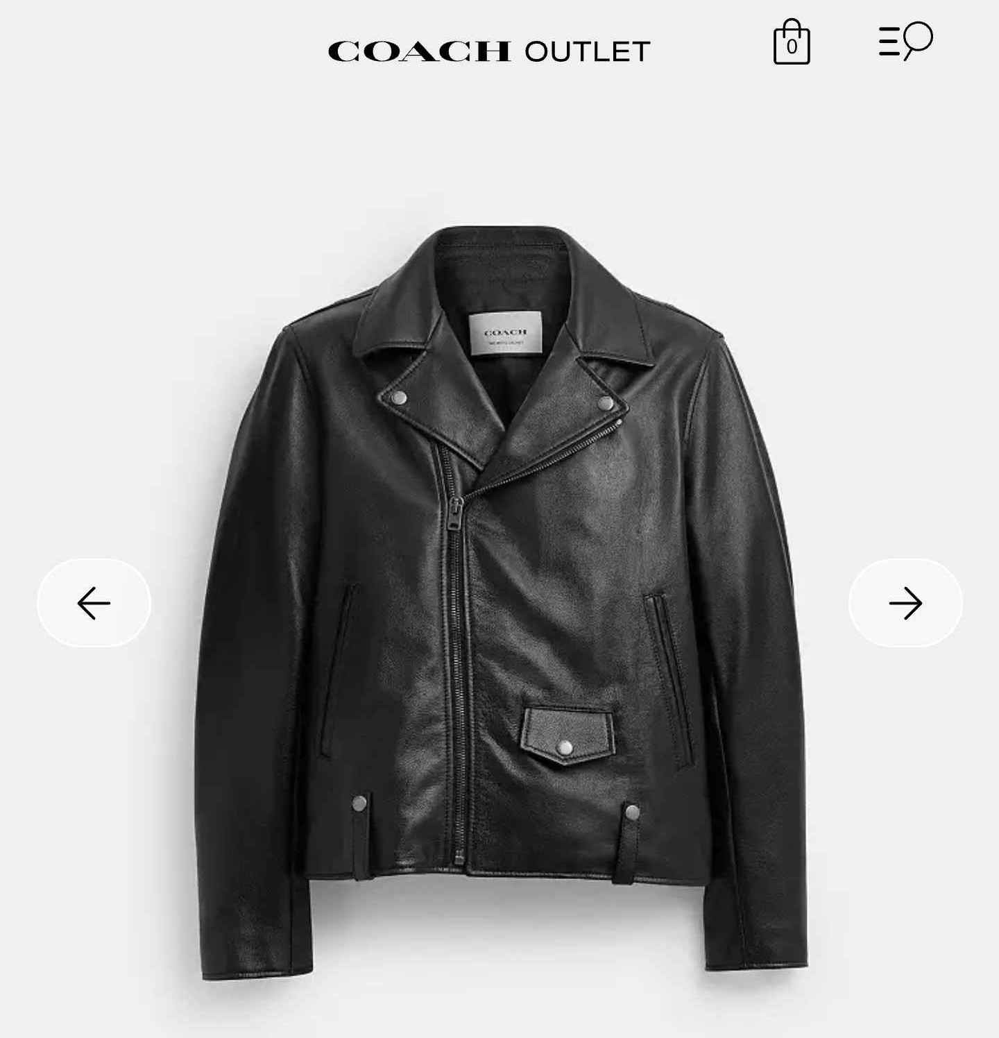 Coach moto jacket