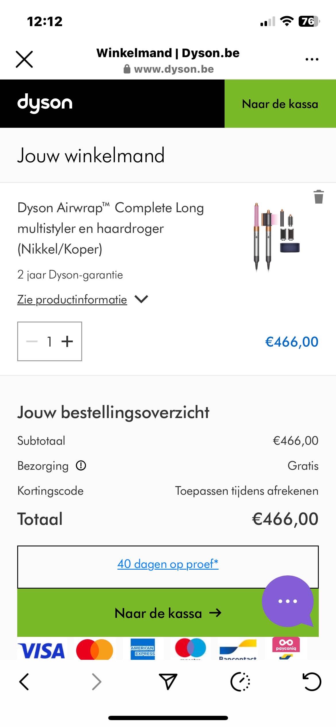 Dyson Airwrap™ Complete Long multistyler en haardroger (Nikkel/Koper)