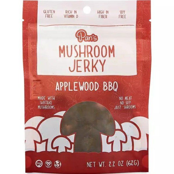 ‌Pan's Applewood BBQ Mushroom Jerky