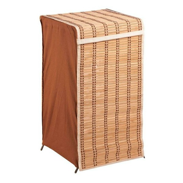 Tall Bamboo Laundry Hamper with Lid