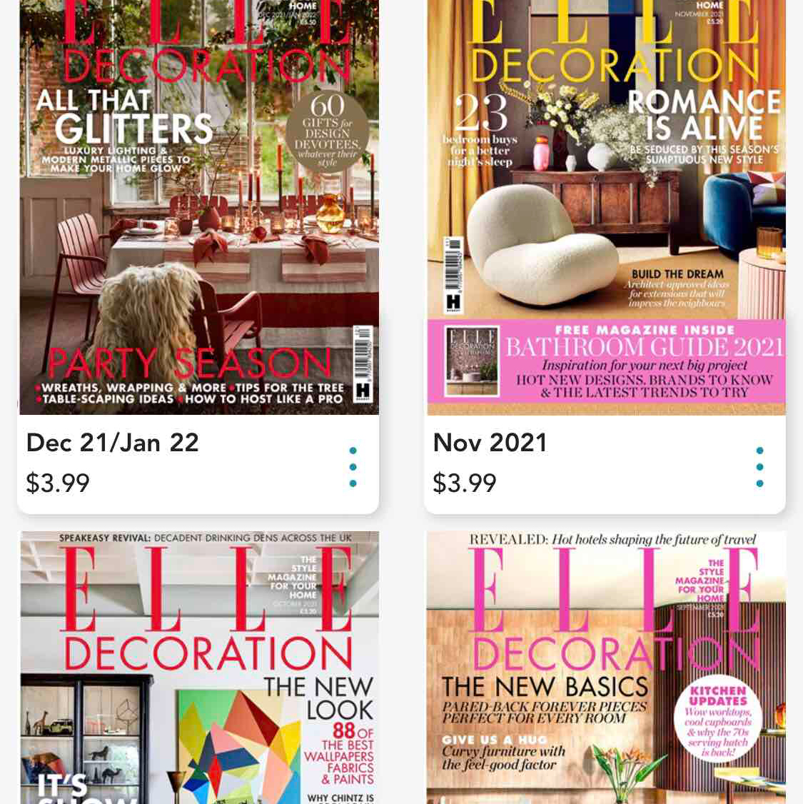 Elle Decorations magazine