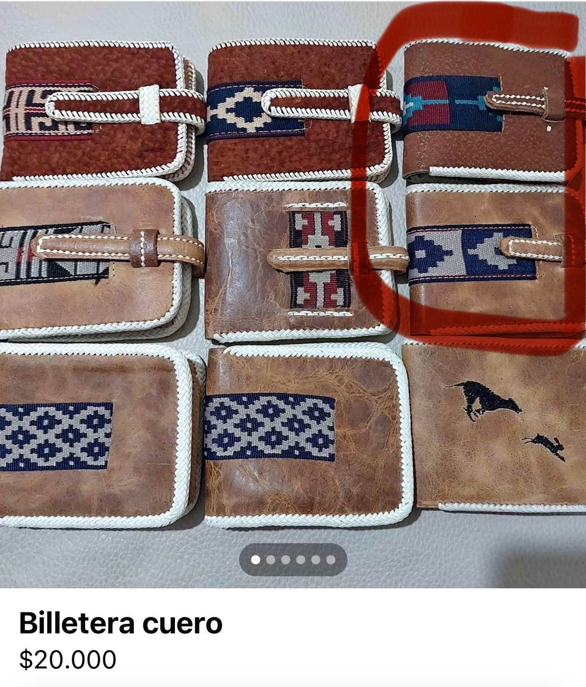 Billetera cuero