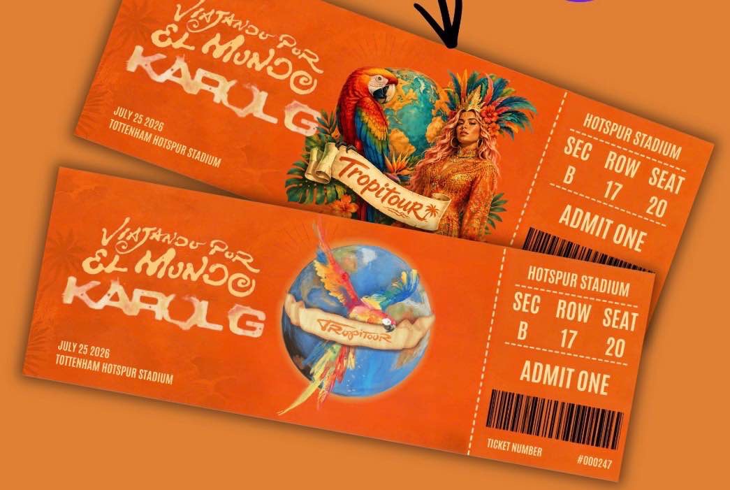 Two Karol g tickets