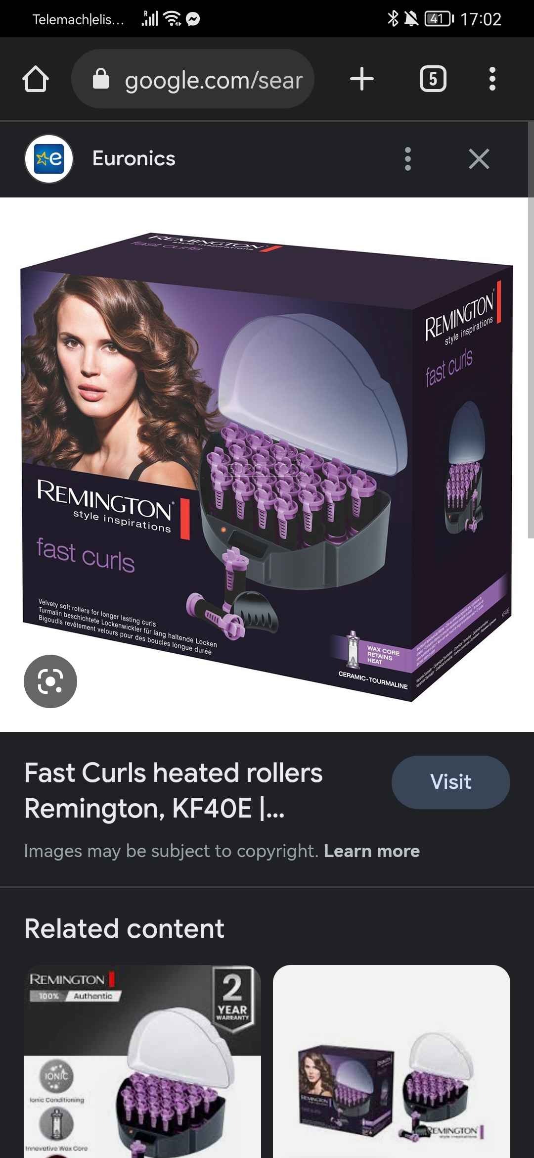 Remington fast curls