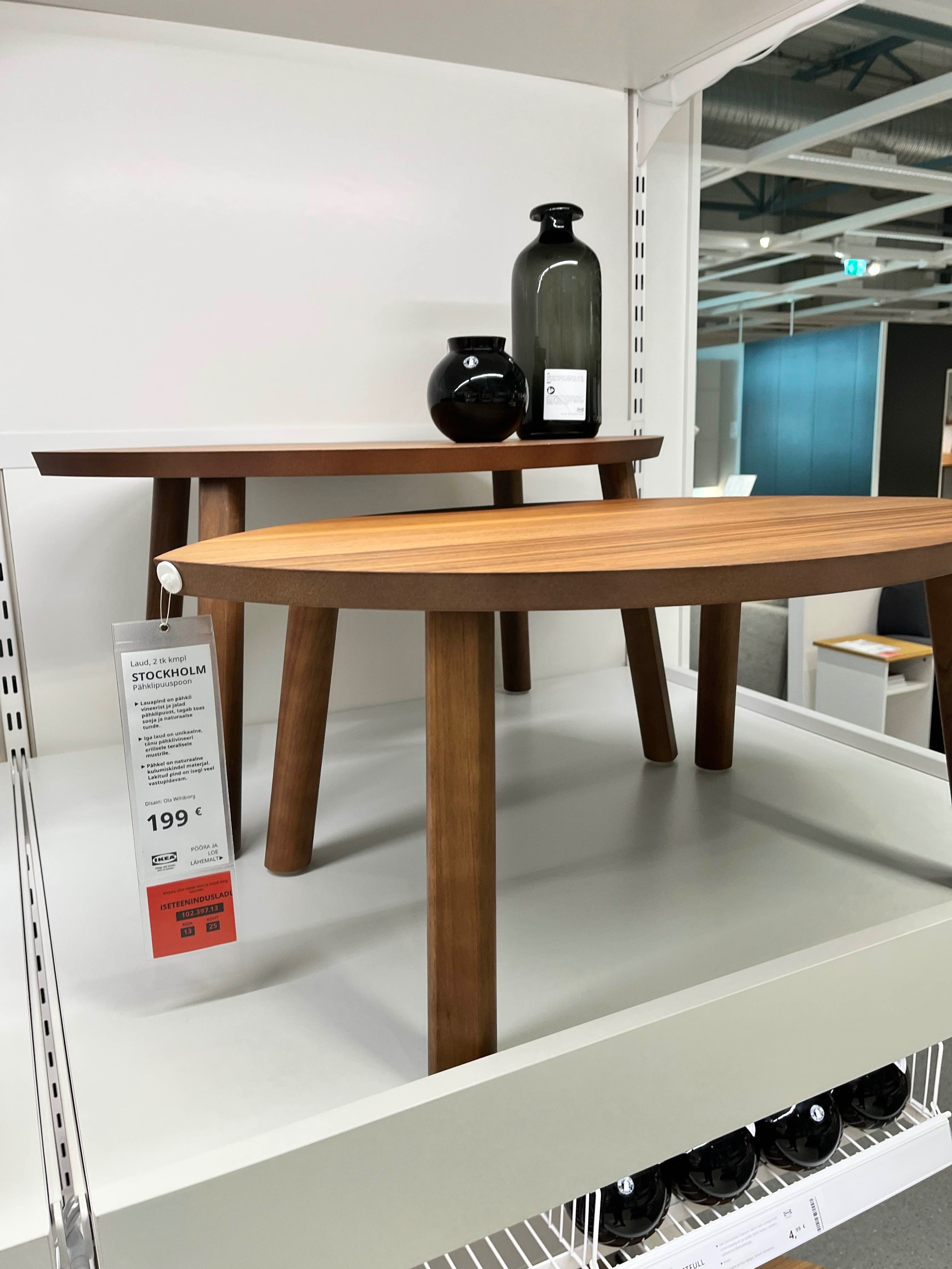 IKEA pähklipuu laud stockholm