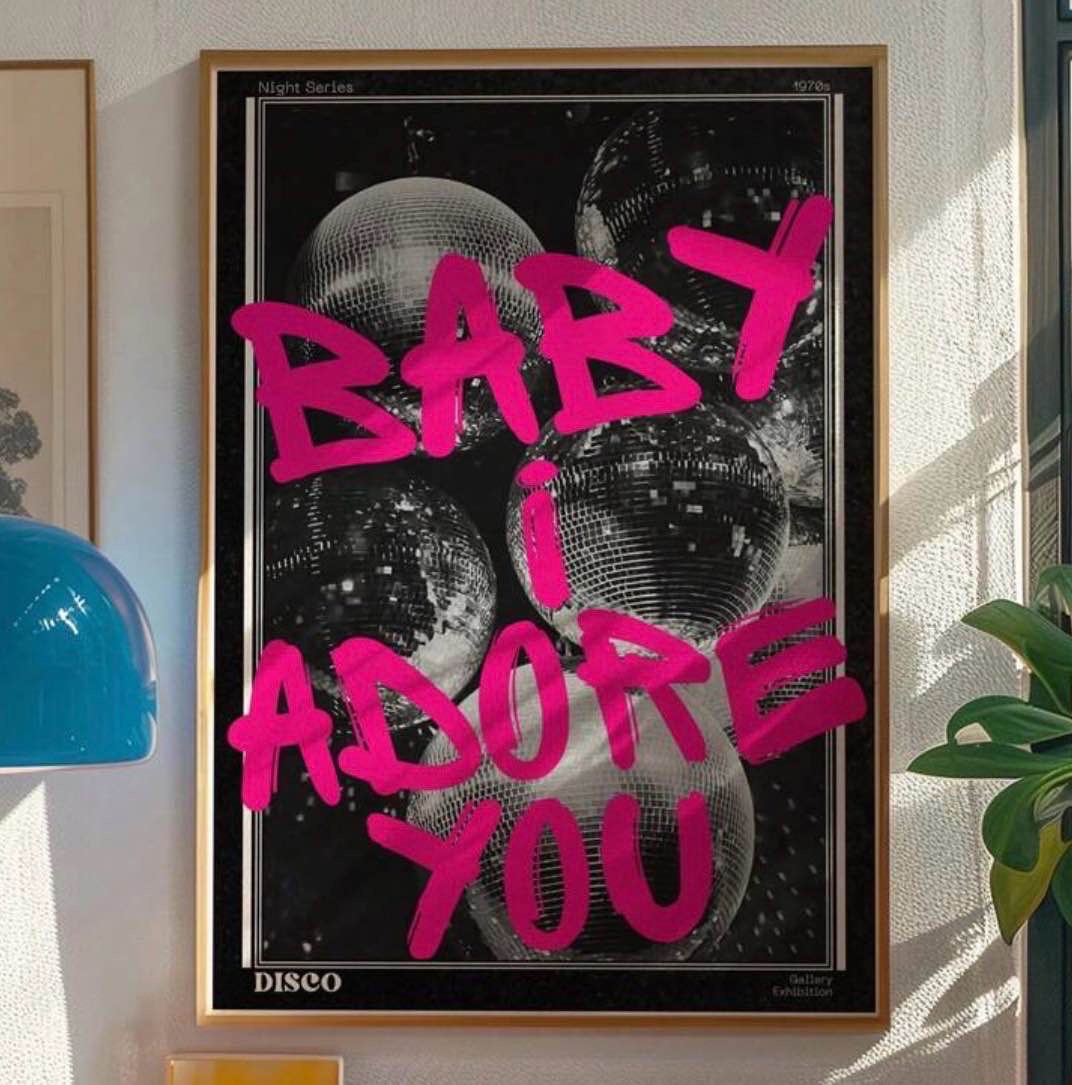 baby I adore you poster