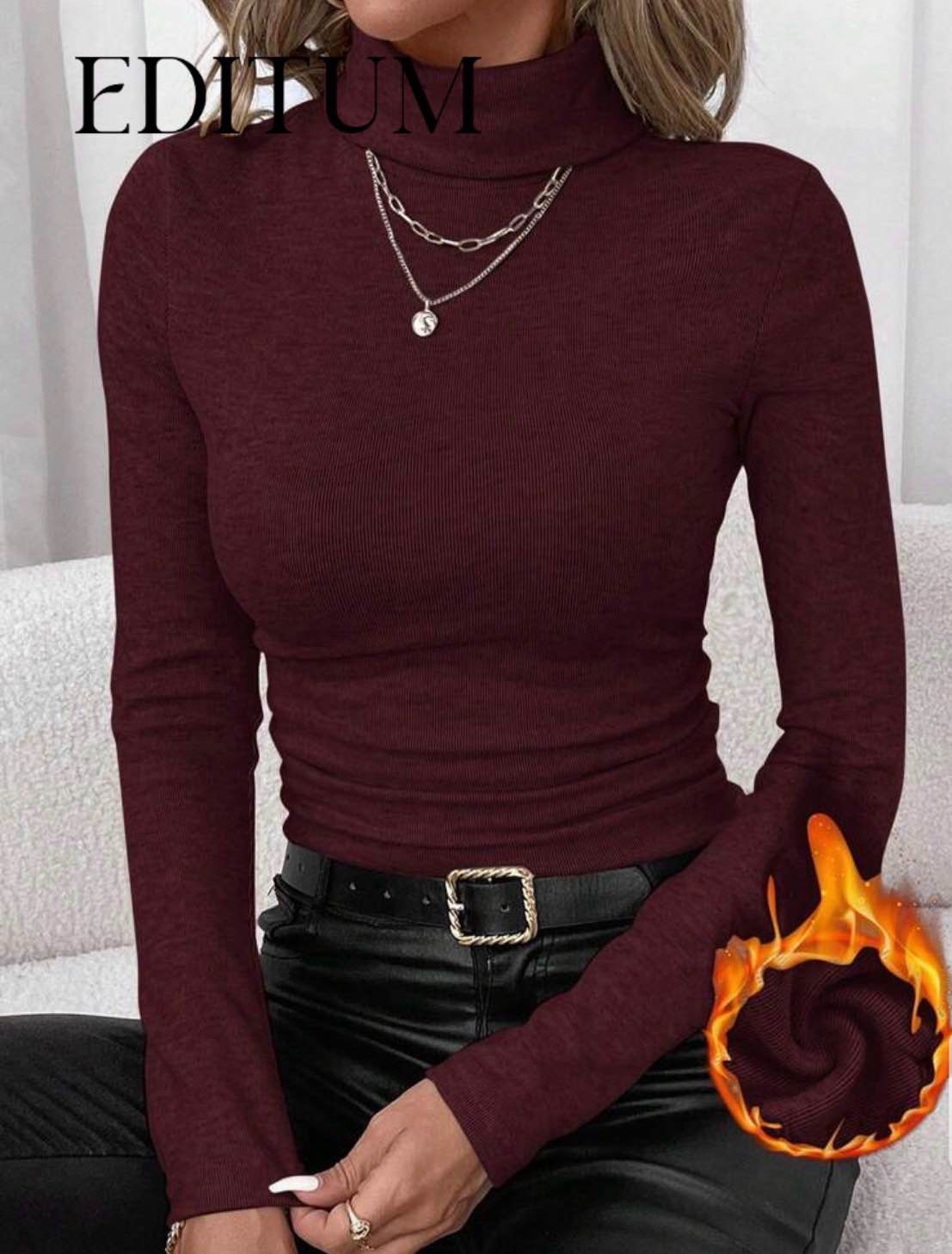 red turtleneck