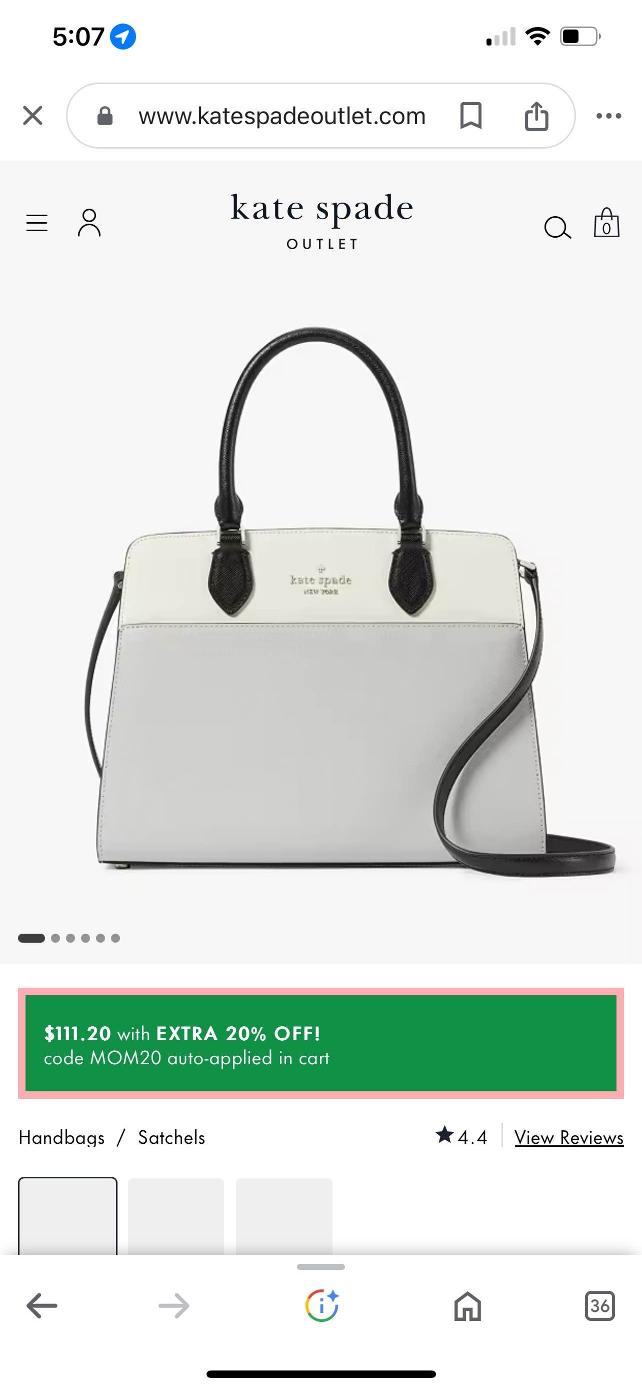 Madison Colorblock Saffiano Leather Medium Satchel