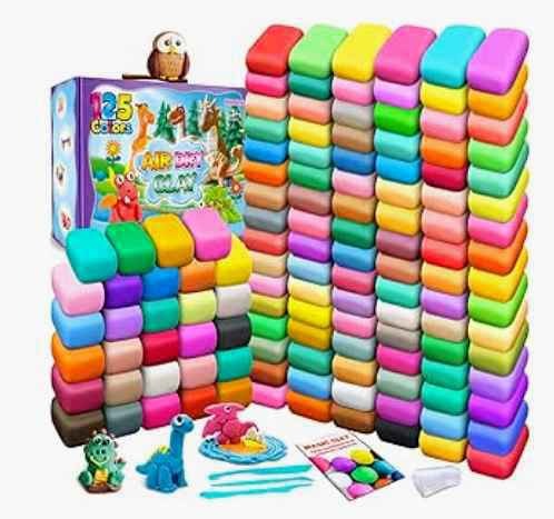 Air Dry Clay 125 Colors, Modeling Clay for Kids, DIY Molding Magic Clay, Gift for Kids : Amazon.ca: Toys & Games