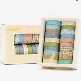 Songdao 20 Rolls Basic Washi Tape Set Japanese Arts Adhesive Tapes Simple Patterns Decorative Masking Tape Sets for Craft, Scrapbook, DIY, Gift Wrapping (Style Four) : Amazon.ca: Tools & Home Improvement