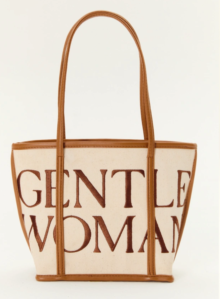 Gentle woman tote bag