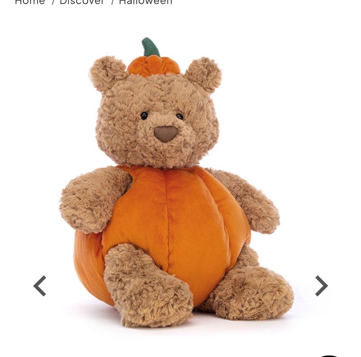 pumpkin bartholomew jellycat ☹️💞