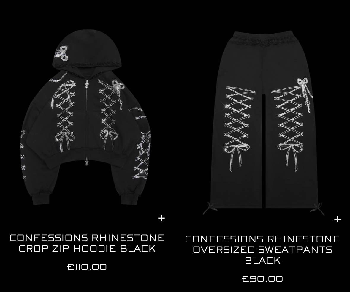 confessions tracksuit 💗💗