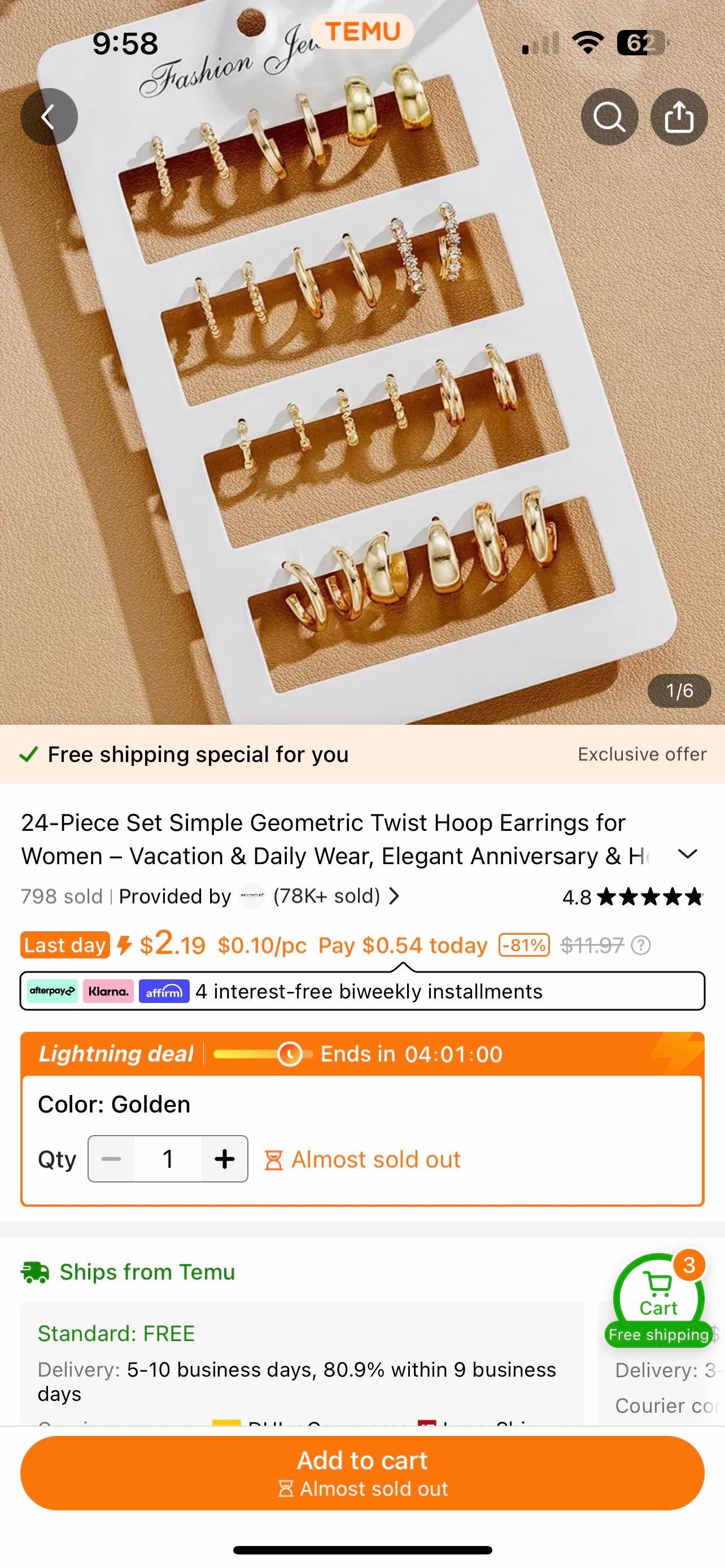 24pcs Simple Metal Geometric Earrings Set For Women, Holiday Dating Gift And Daily Wear Accessories