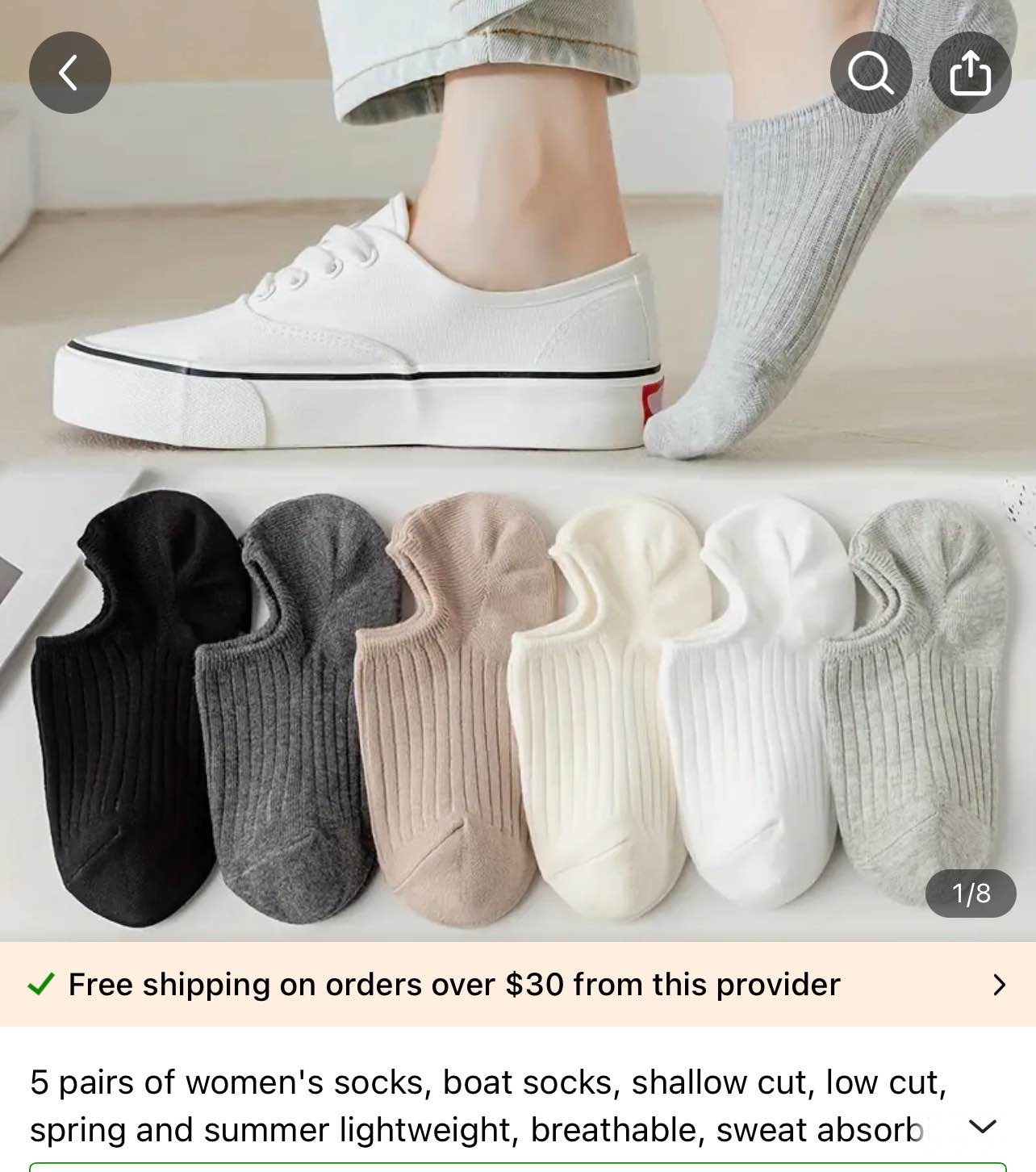 5 Pairs Of Men's Solid No Show Socks, Comfy Breathable Sweat Resistant Anti-odor Invisible Socks For Men's Wearing