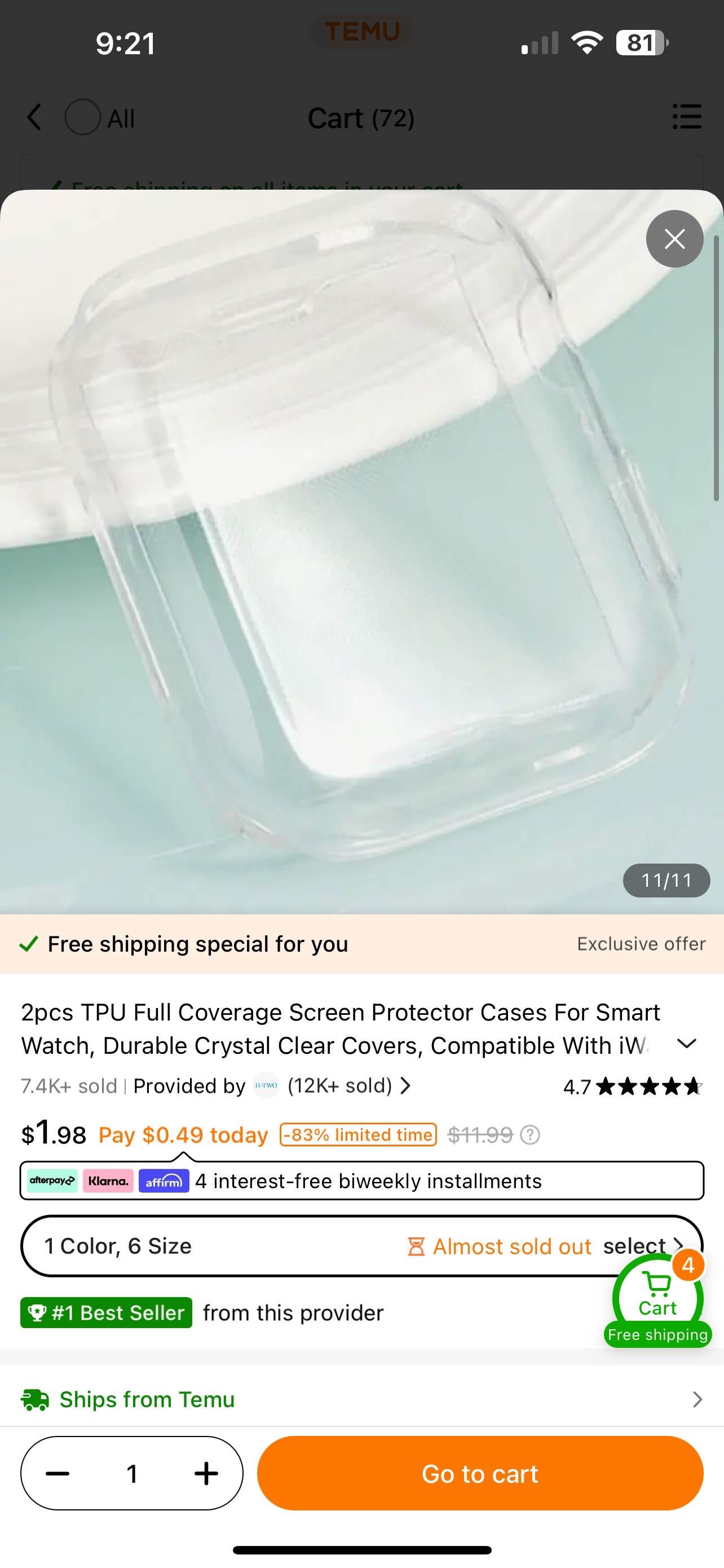 2pcs TPU Full Coverage Screen Protector Cases For Smart Watch, Durable Crystal Clear Covers, Compatible With iWatch Series 8/7/6/5/4/3/SE, Available In Sizes 38mm/40mm/41mm/42mm/44mm/45mm/49mm
