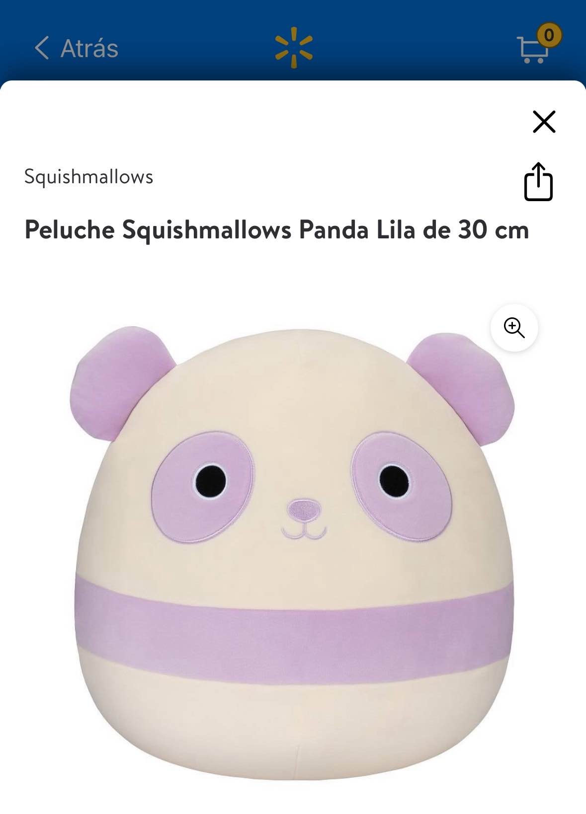 Squishmallows 14 inch Purple and White Panda - Child's Ultra Soft Plush Toy