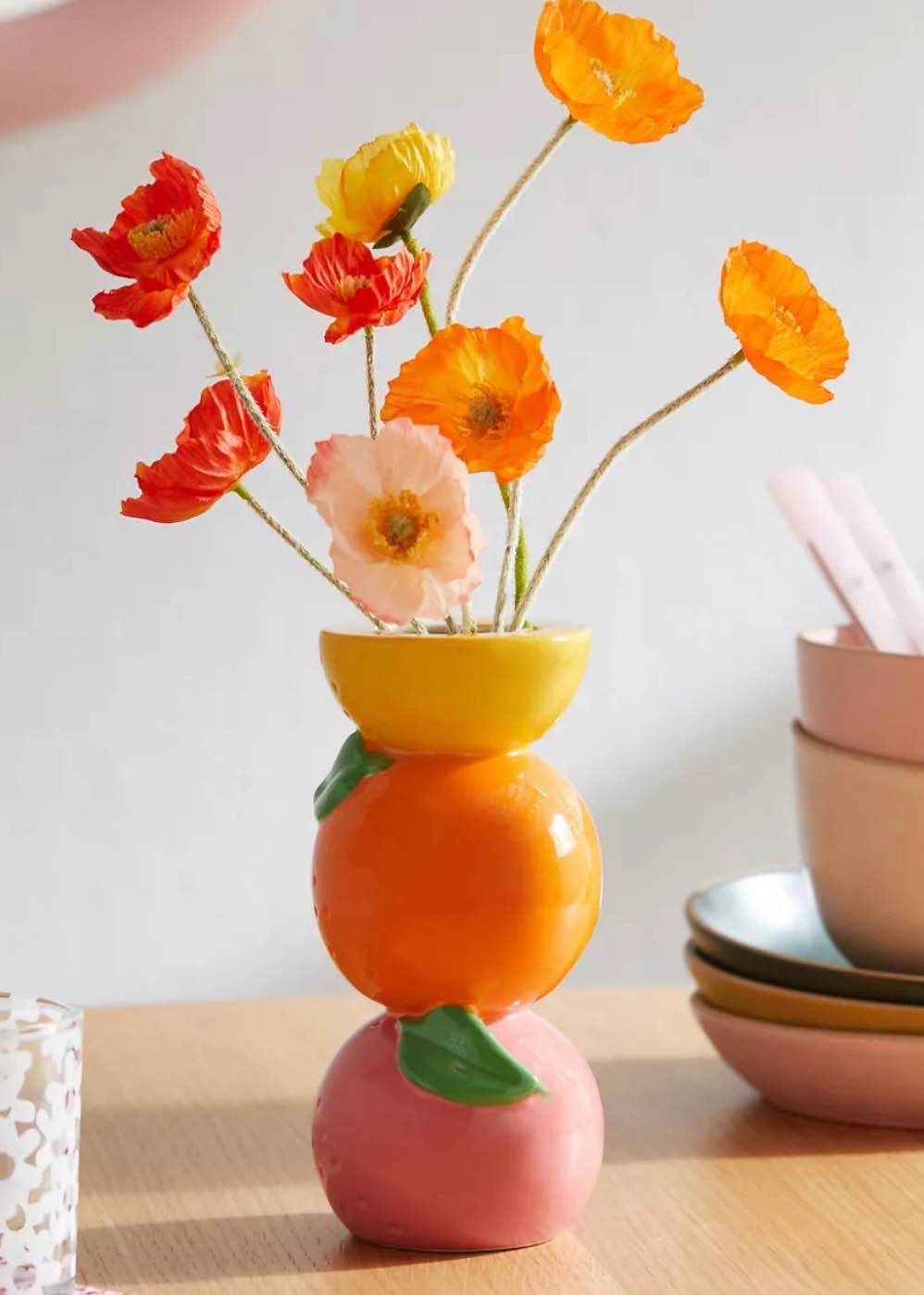 ban.do Stacked Citrus Vase
