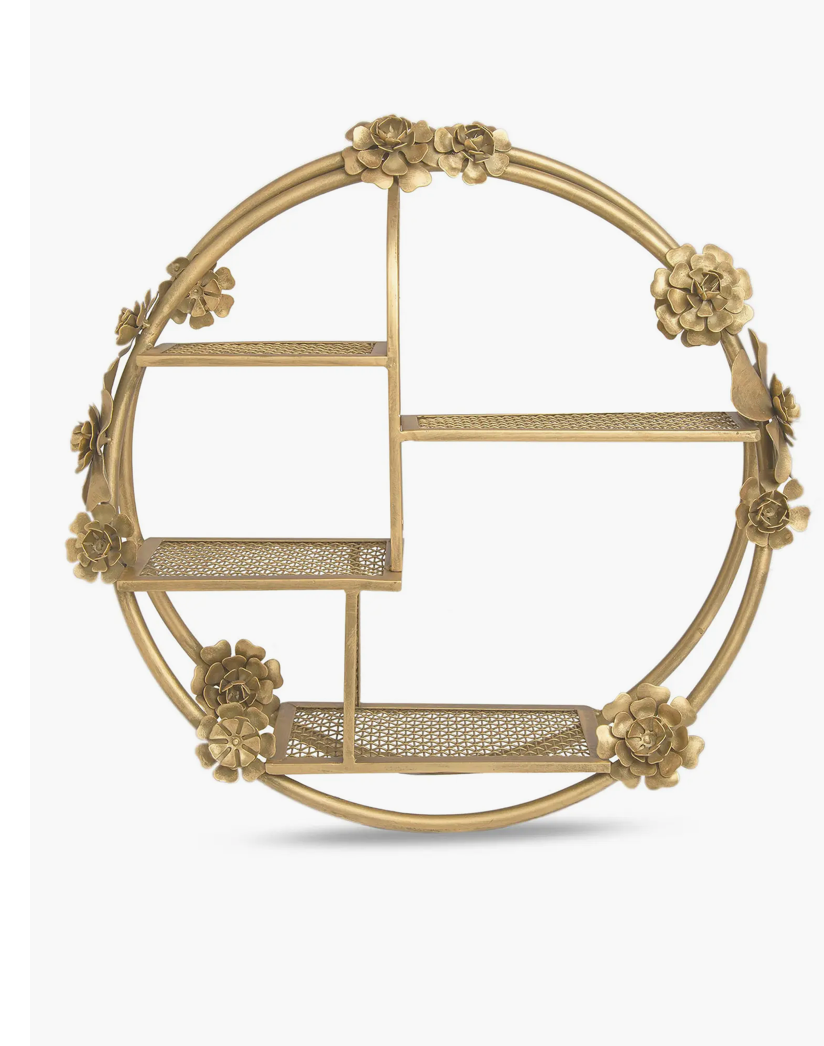 Flower Shelf Wall Decor
