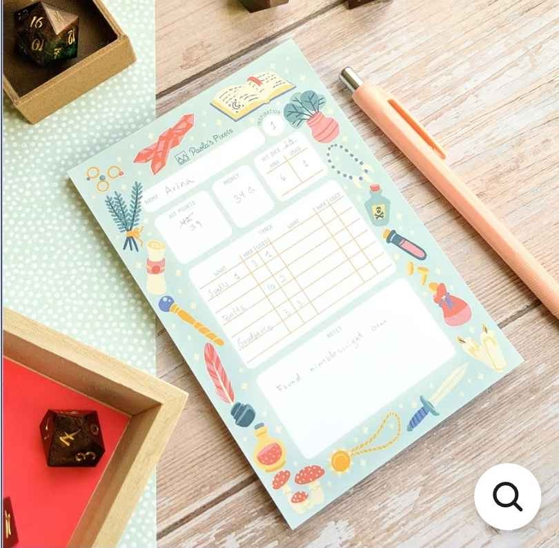 Minty RPG Players Pad
