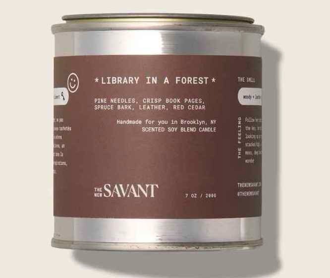 Library in a Forest Candle