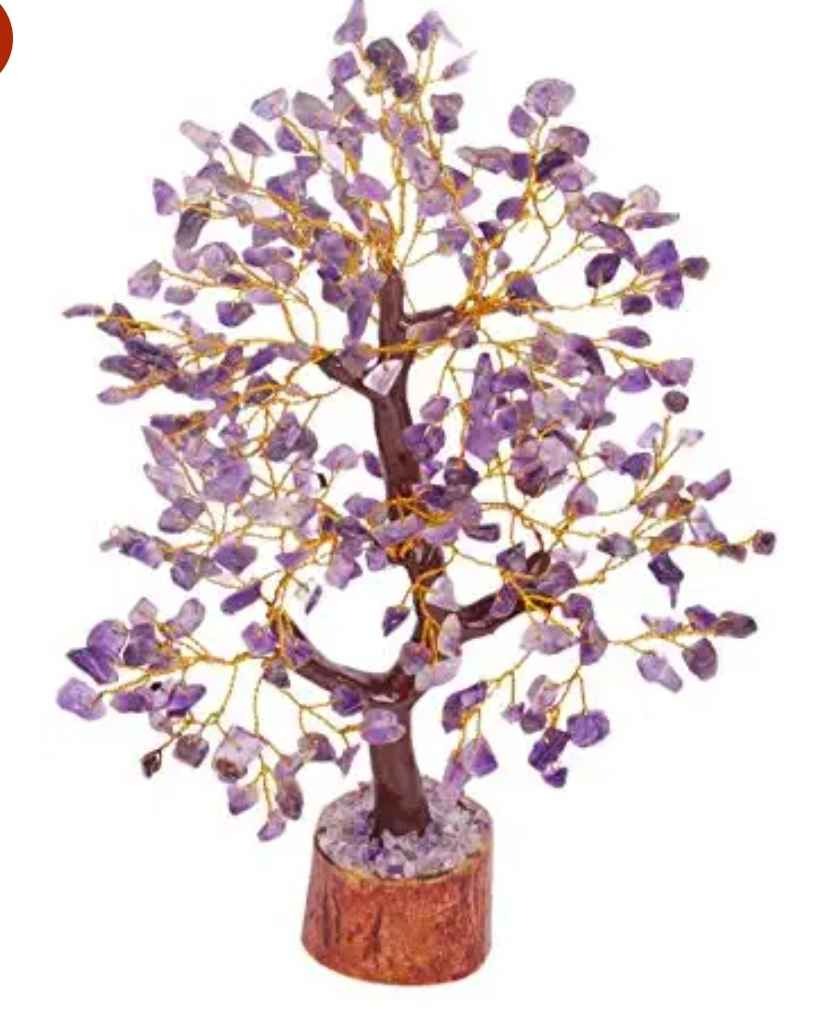 Amethyst Crystal bonsai tree