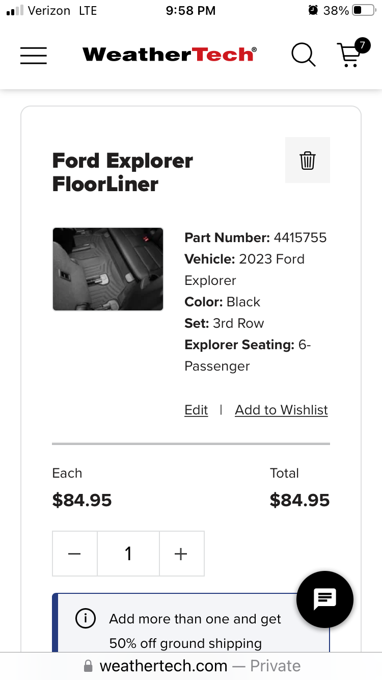 Ford Explorer FloorLiner