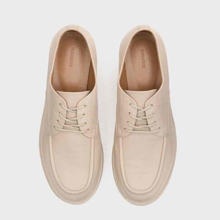 Grain leather Derby shoes
