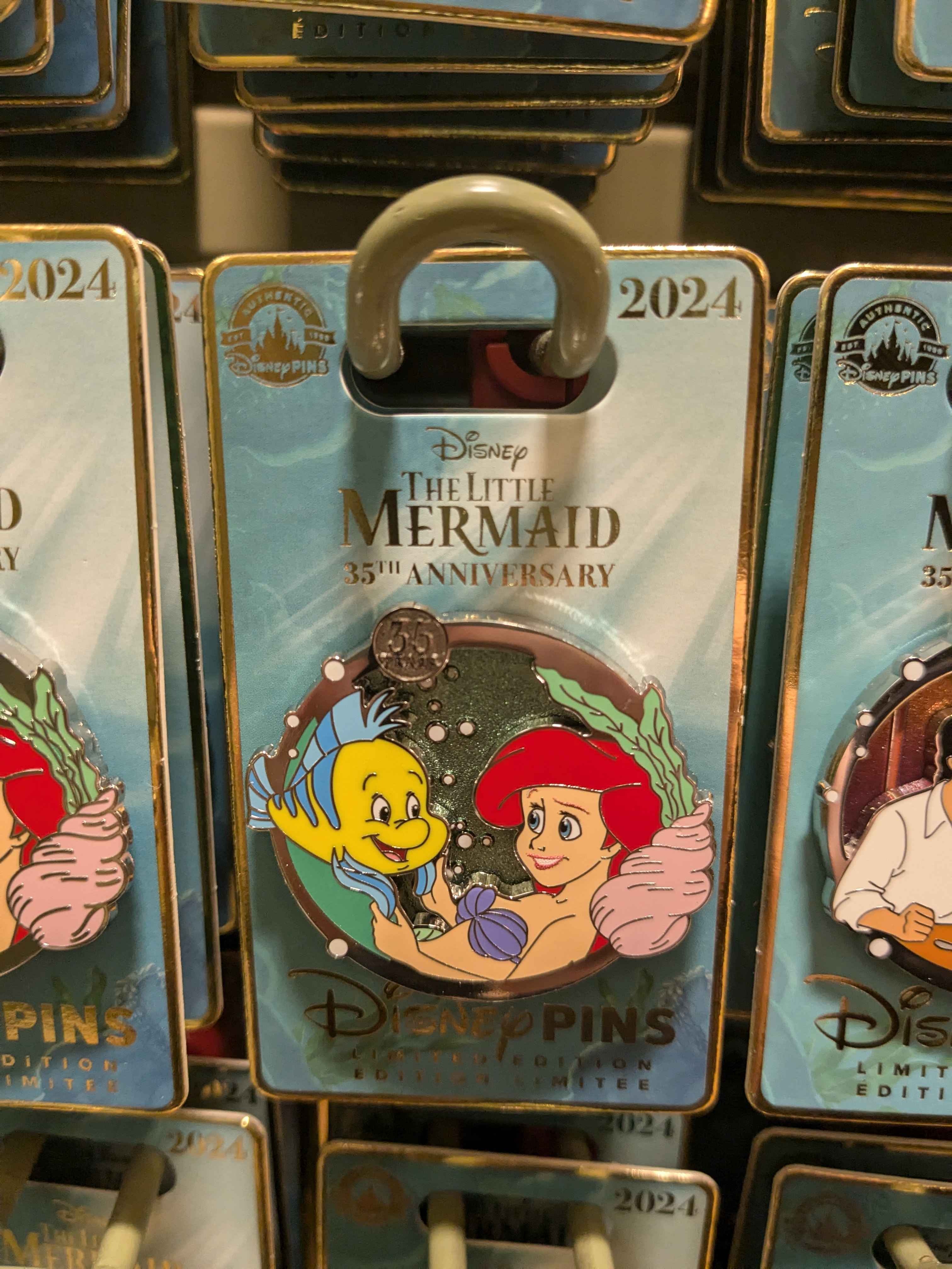 Ariel & Flounder – The Little Mermaid 35th Anniversary Pin