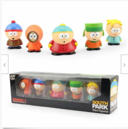 Details about NEW 5 pcs Characters South Park Action 6cm or 2.4" Figures Dolls in Box SET