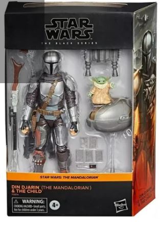 Boneco Star Wars Black Series Din Djarin + Grogu Mandalorian