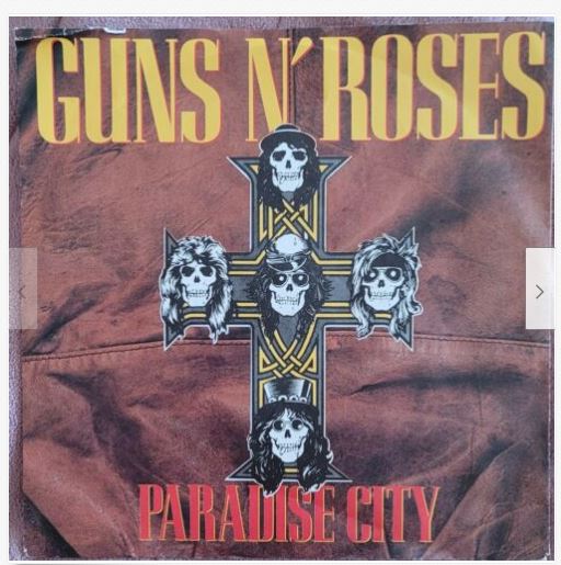 Details about GUNS N' ROSES PARADISE CITY 1987 GEFFEN REC 927512-7