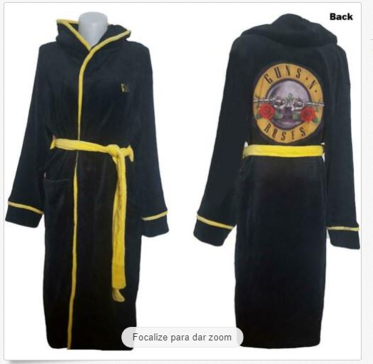 Details about GUNS N' ROSES CLASSIC LOGO BATHROBE - LARGE/XL
