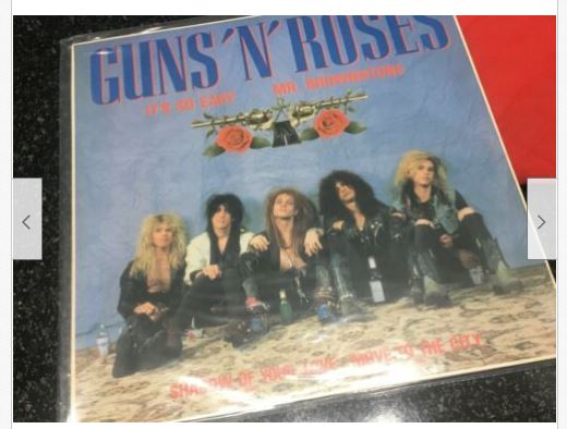 Details about Guns n Roses IT's So Easy 12" Single 920710-0 German Release 1987 EXC