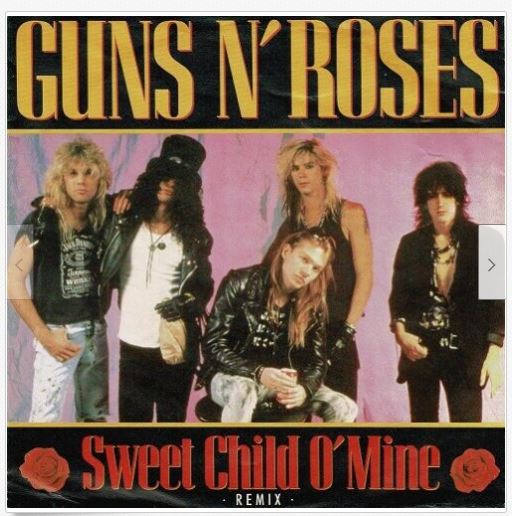Details about GUNS N' ROSES Sweet Child O' Mine Vinyl Record Single 7 Inch Geffen 1989 & Rock