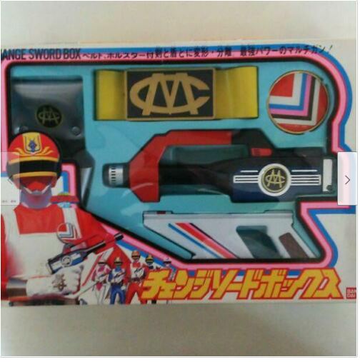 Detalles acerca de Caja De Cambio Dengeki Sentai Changeman espada cosas en ese momento- mostrar título original