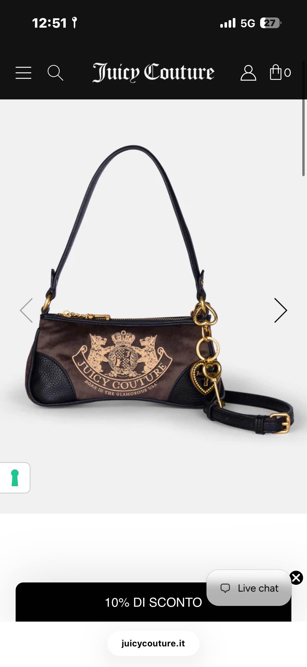 Juicy Couture mini borsa a mano