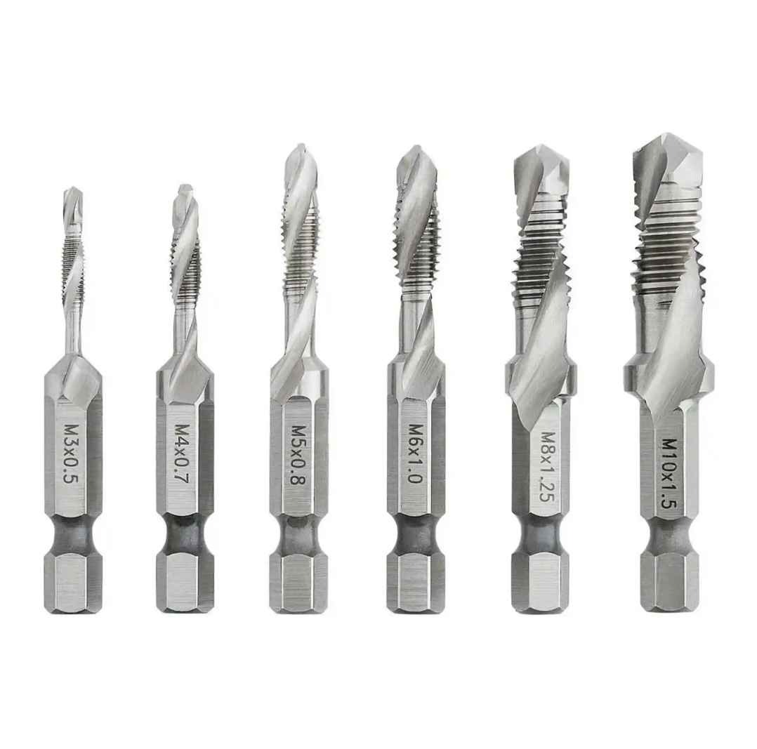 HERCULES Metric Drill and Tap Bit Set, 6-Piece
