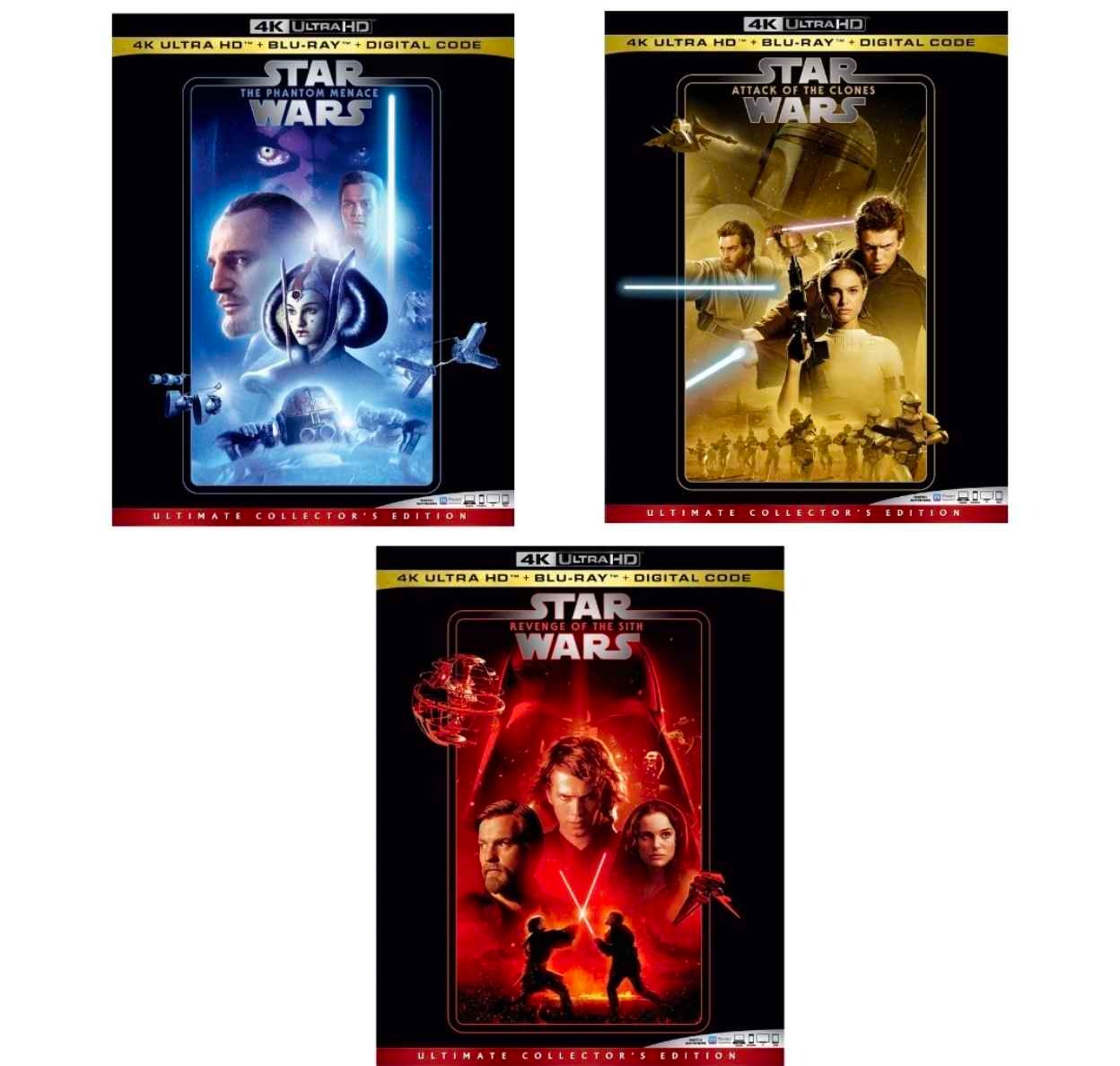 Star Wars Prequel Trilogy (4K) New