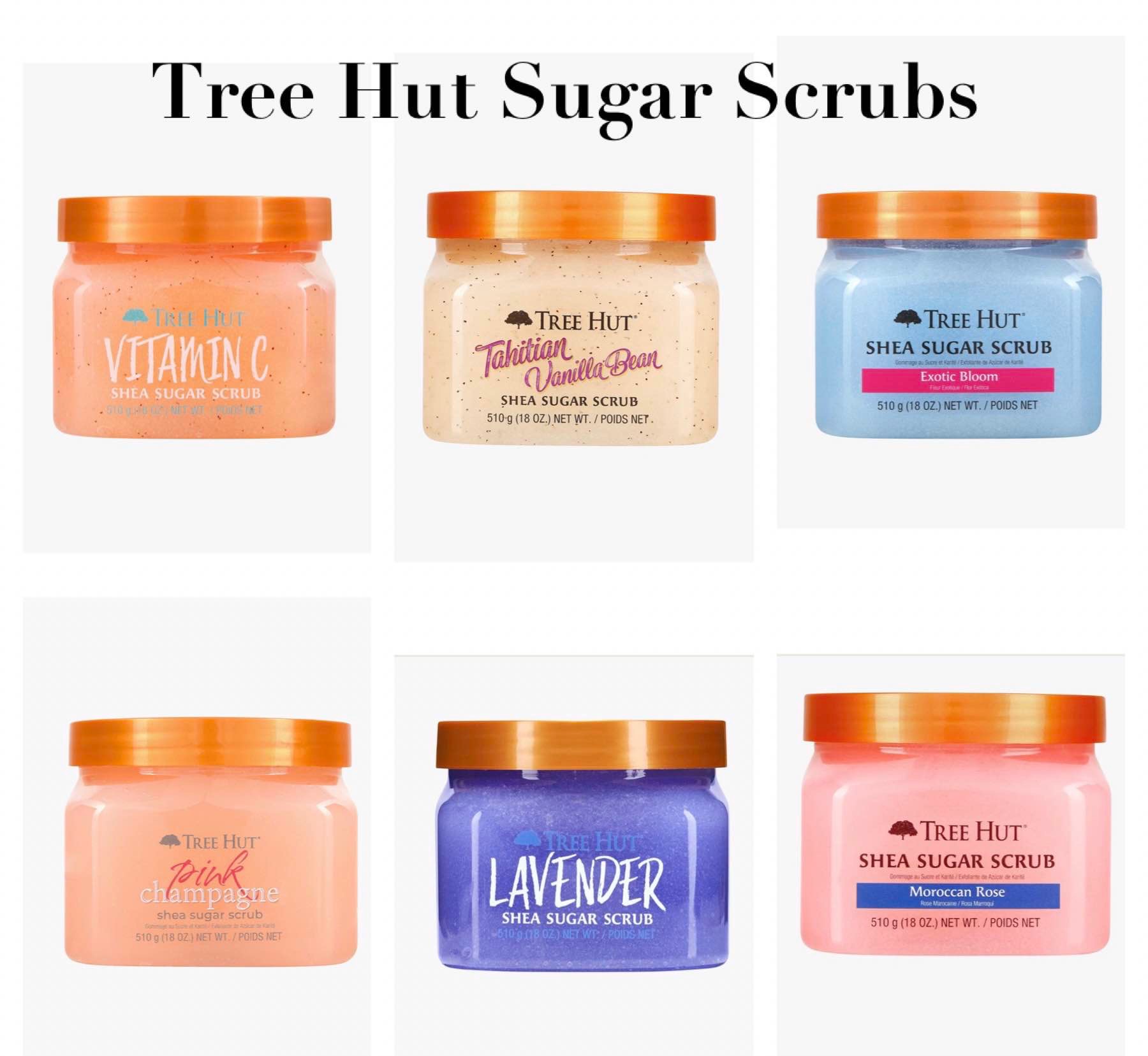 Tree Hut Sugar Scrubs