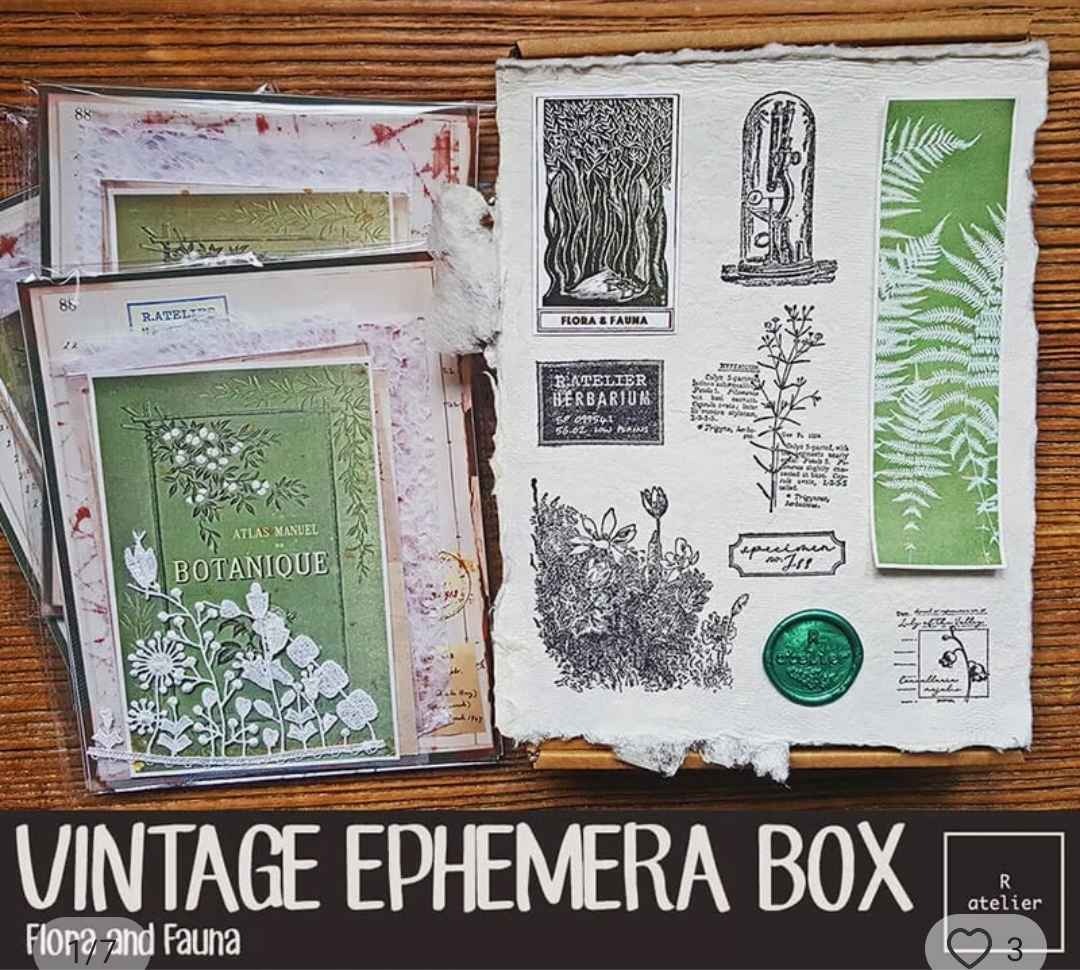 Scrapbooking Supplies Flower Stickers Vintage Journal Flora Fauna Diary Decoration Journaling Material Gift
