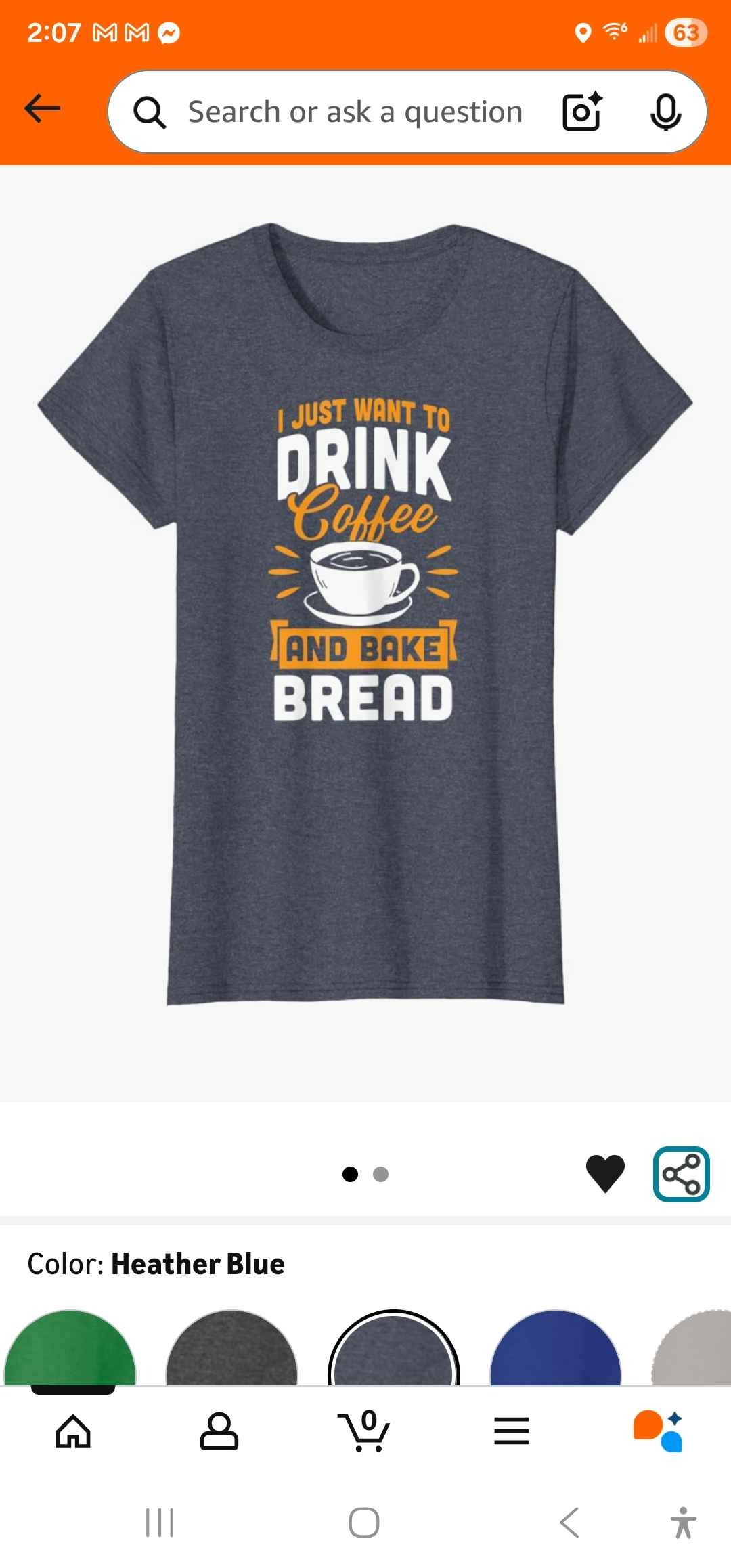 I Just Want To Drink Coffee And Bake Bread T-Shirt