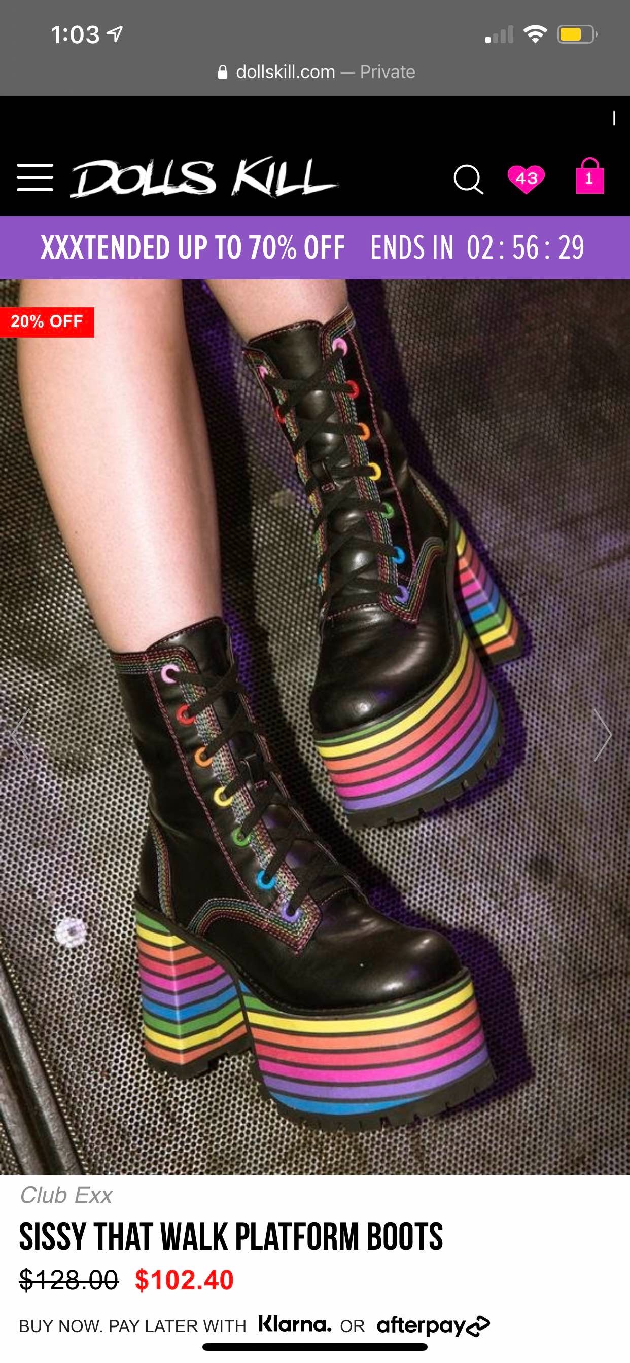 SISSY THAT WALK PLATFORM BOOTS