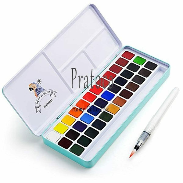 Details about MeiLiang Watercolor Paint Set, 36 Vivid Colors in Pocket Box with Metal Ring and