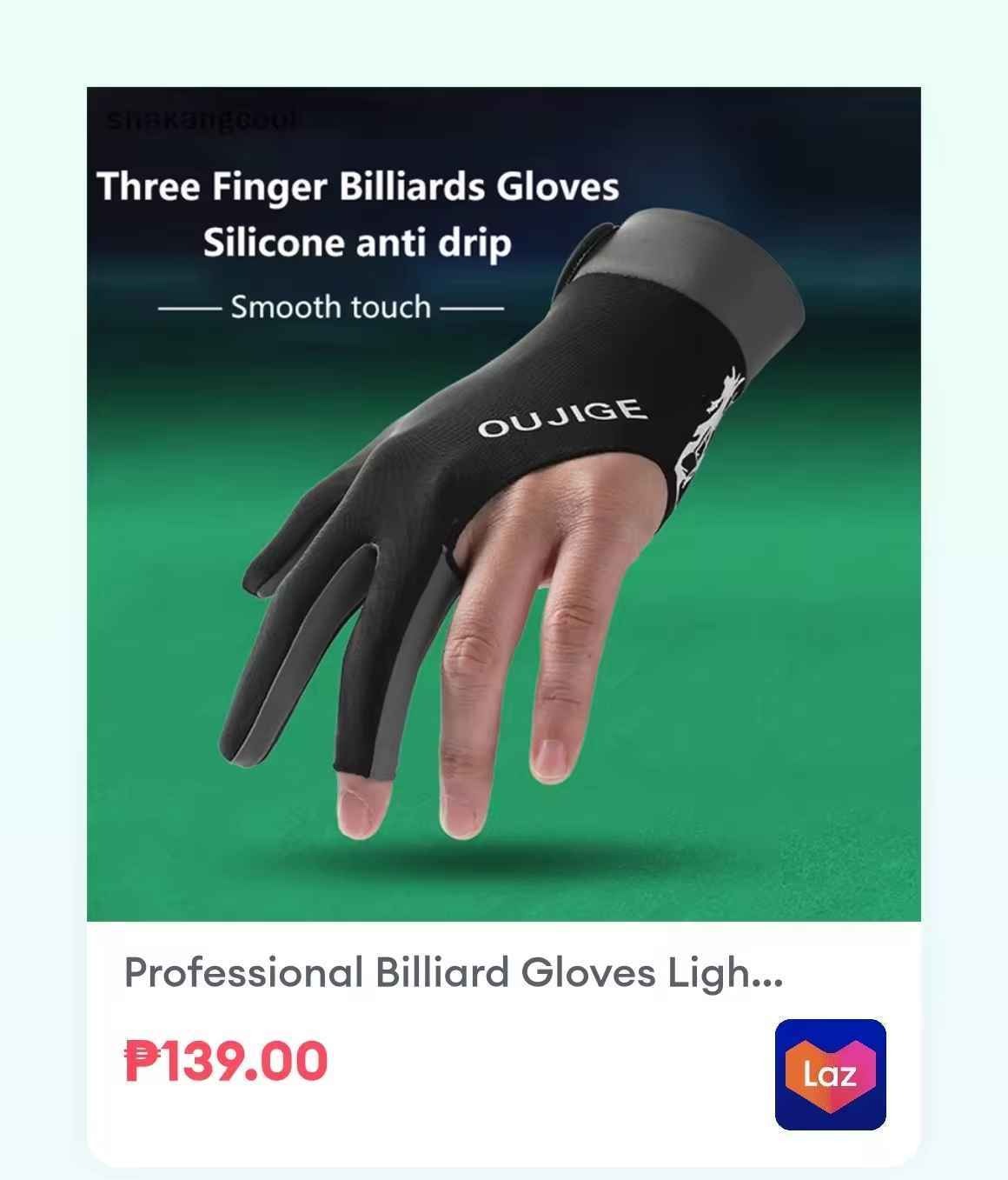 Mon - billiard gloves