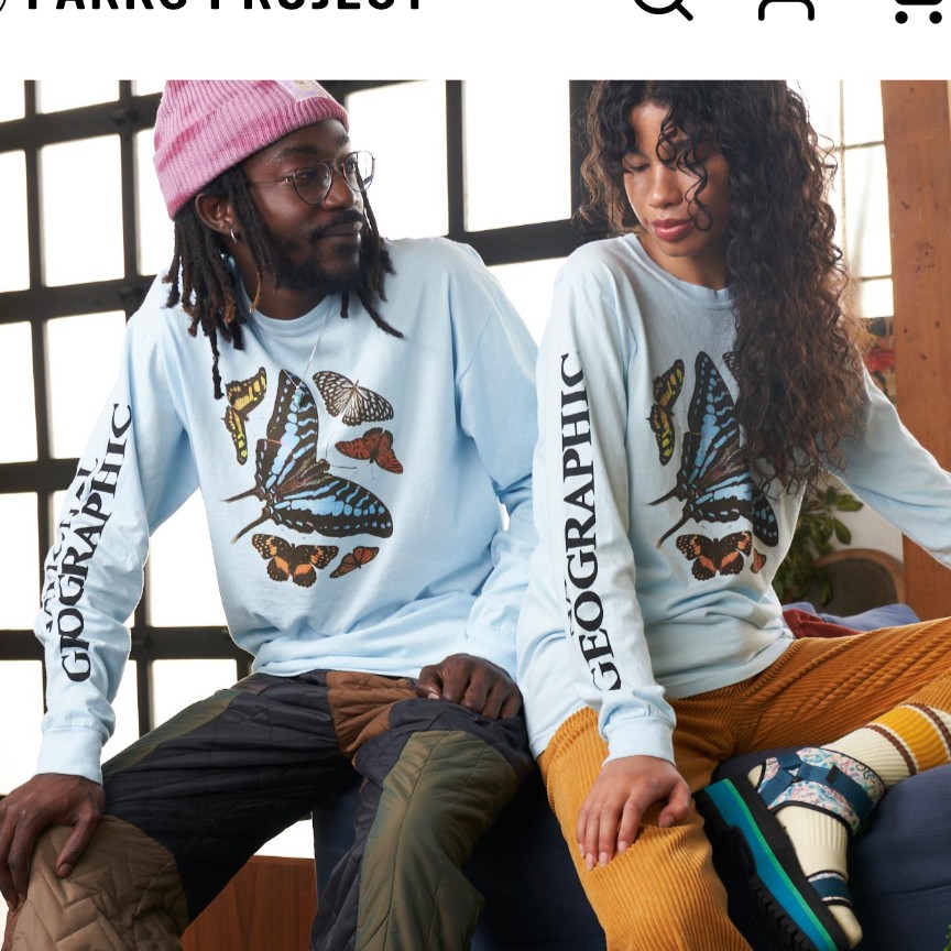 National Geographic x Parks Project Butterflies Specimens Long Sleeve Tee