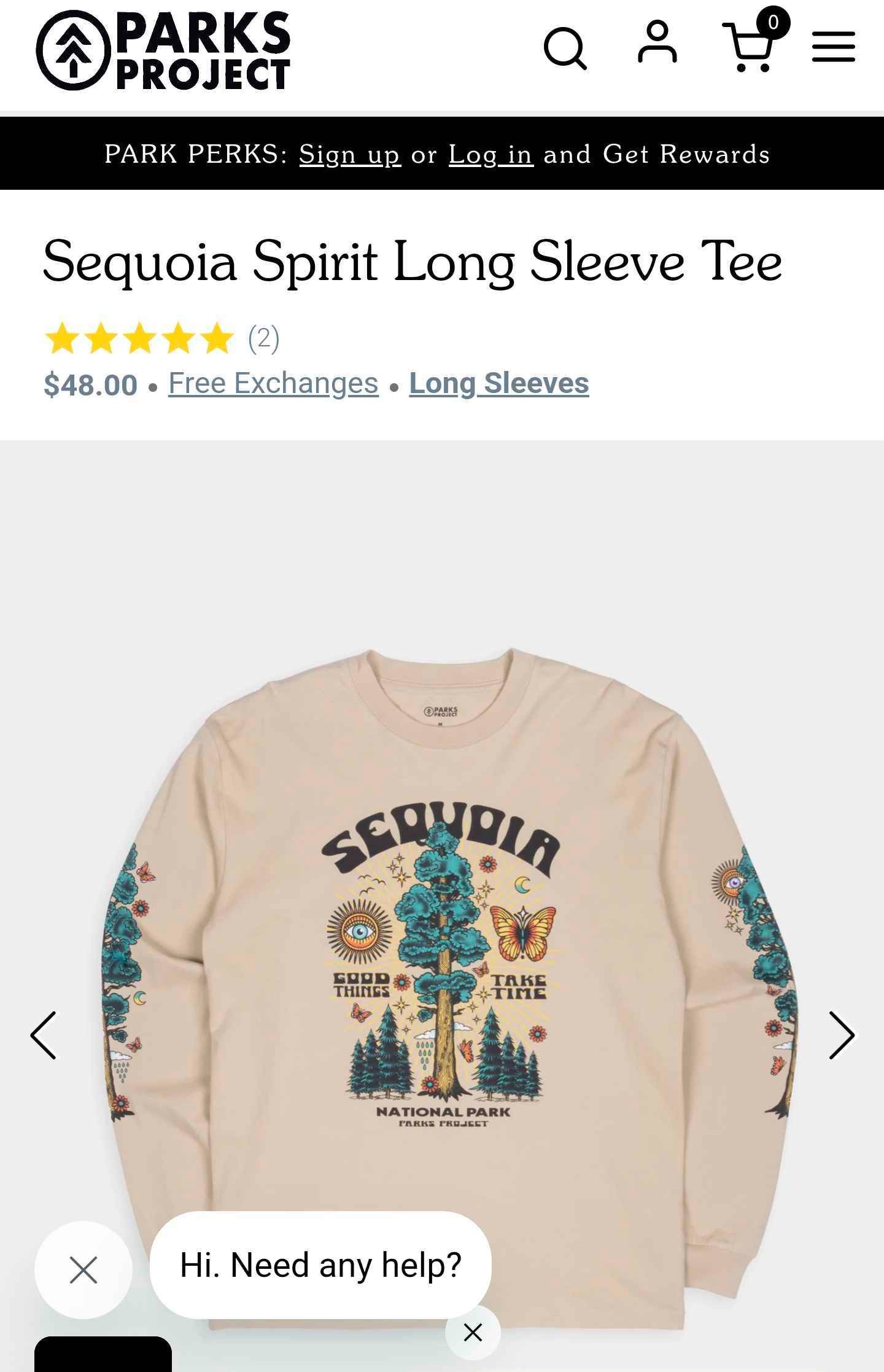 Sequoia Spirit Long Sleeve Tee