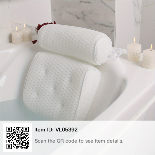 Relax and Unwind with this Luxurious Bathtub Pillow - Non Slip Suction Cups for Neck and Back Support