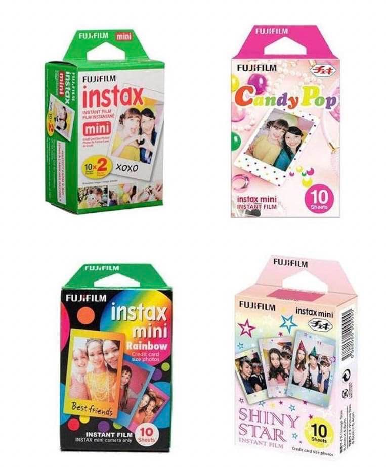 Fujifilm instax Mini Film Bundle D Consists of Daylight Film 20 Pack, Rainbow 10 Pack, Shiny Star 10 Pack, Candy Pop 10 Pack