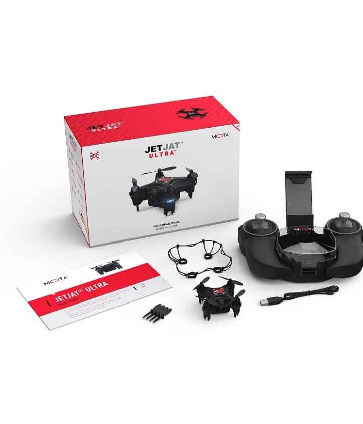MOTA JETJAT Ultra Drone with One Touch Take-Off & Landing, Black